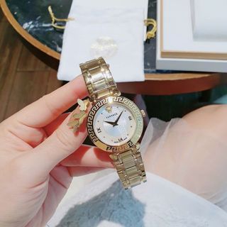 ĐỒNG HỒ NỮ CAO CẤP VERSAT DÂY THÉP MẶT XÀ CỪ LOGO