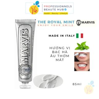 Kem Đánh Răng MARVIS Whitening Mint Giúp Làm Trắng Và Bảo Vệ Răng 85ml