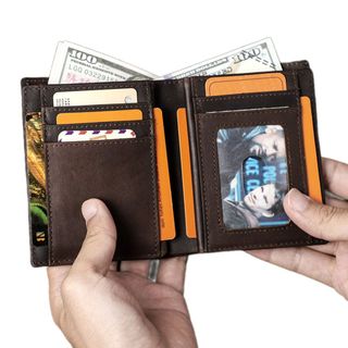 Ví ngắn nam da bò thật H1036