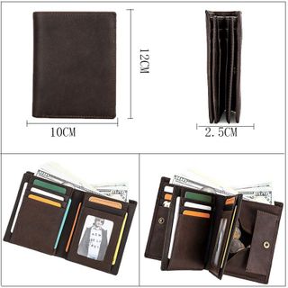 Ví ngắn nam da bò thật H1036
