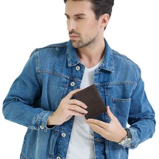 Ví ngắn nam da bò thật H1036
