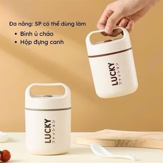 Bình ủ cháo giữ nhiệt lucky 500ml