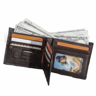 Ví ngắn nam da bò thật H1031
