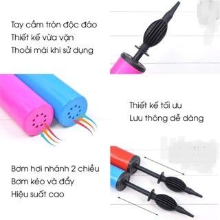 Bơm Cầm Tay 28cm, Dụng Cụ Bơm Bóng, Phao,  Bơm Tay Mini Tiện Dụng