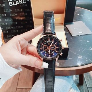 ĐỒNG HỒ NAM TRUNG CẤP TAD HẺUER DÂY DA MẶT GIẢ CƠ CHẠY FULL KIM