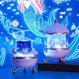 Đèn Ngủ Chiếu Sao 3D Hình Thỏ