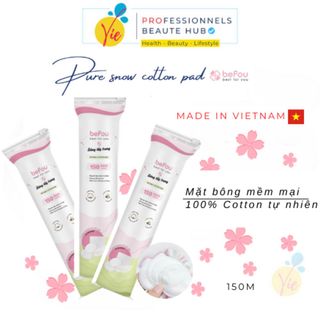 Bông Tẩy Trang BEFOU Best For You Pure Snow Cotton Pad Mềm Mịn, Dịu Nhẹ Cho Da 150M