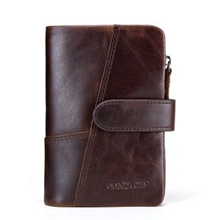 Ví ngắn nam da bò thật N1103-4