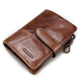 Ví ngắn nam da bò thật N1103-4