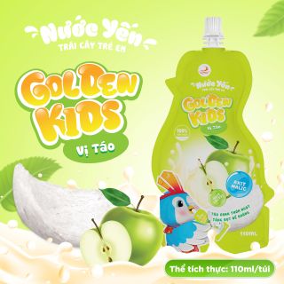 Nước yến trái cây trẻ em vị Táo 110ml Golden Kids