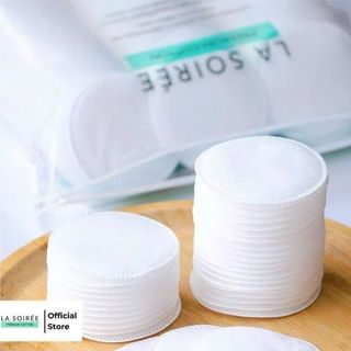 Bông Tẩy Trang La Soirée (Lamer) 100% Cotton Siêu Mềm Siêu Mịn, Không Xơ Bông 225M