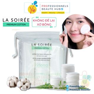 Bông Tẩy Trang La Soirée (Lamer) 100% Cotton Siêu Mềm Siêu Mịn, Không Xơ Bông 225M
