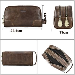Ví cầm tay nam da bò thật MC1033