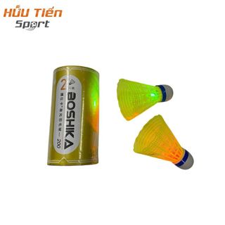 Hộp Cầu Lông Bằng Nhựa Phát Sáng BOSHIKA Chính Hãng, Quả Cầu Lông Bằng Nhựa Có Đèn led Phát Sáng Nhiều Màu Sắc Độc Đáo