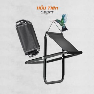Ghế Gấp Mini Siêu Nhẹ Màu Đen, Ghế Đẩu Trơn Gấp Gọn Phù Hợp Cho Gia Đình, Du Lịch, Dã Ngoại Picnic