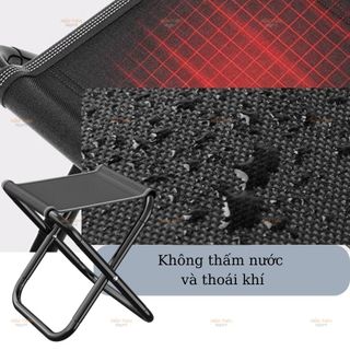 Ghế Gấp Mini Siêu Nhẹ Màu Đen, Ghế Đẩu Trơn Gấp Gọn Phù Hợp Cho Gia Đình, Du Lịch, Dã Ngoại Picnic