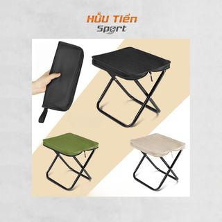 Ghế Xếp Gọn Du Lịch Cắm Trại Siêu Nhẹ 400g – Ghế Ngồi Mini Hoa Văn Thổ Cẩm Dã Ngoại Picnic Siêu Bền
