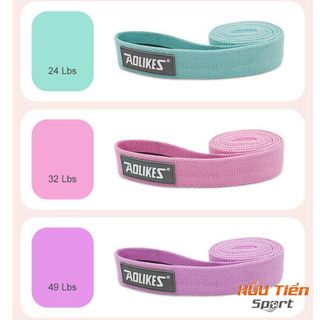 Bộ 3 Dây Cao Su Đàn Hồi Kháng Lực, Dây Trợ Lực Powerband Tập Toàn Thân Gym Yoga Aolikes AL3609 Cao Cấp Chính Hãng Dây Kháng Lực Tập Gym