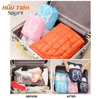 Túi Đựng Giày, Túi Rút Họa Tiết Chống Bẩn, Có Dây Rút Đi Du Lịch Tiện Lợi