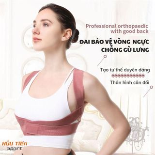 Đai chống gù lưng Đai Đeo Hỗ Trợ Điều Chỉnh Tư Thế Lưng Co Giãn Tốt Tiện Dụng Cho Nữ