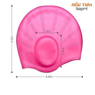 Mũ Bơi Trùm Tai Feike, Nón Bơi Nam Nữ Silicon Chống Thấm Nước Bể Bơi, Bảo Vệ Tóc Và Tai