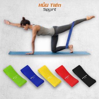 Dây Miniband, Bộ 5 Dây Mini Band Ngũ Sắc Kèm Túi, Dây Cao Su Đàn Hồi Kháng Lực Tập Chân , Phụ Kiện Tập Gym Nữ Dây Kháng Lực Thể Dục