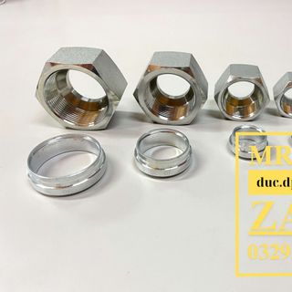 Đai ốc và vòng cắt( hạt bắp) thủy lực