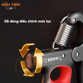 Kìm Bóp Tay 100KG Có Đếm 4 Lỗ, Dụng Cụ Tập Cơ Tay Điều Chỉnh Lực 5 - 100kg Có Bộ Đếm Số Cơ, Đếm Số Điện Tử Tập Tay Tập Thể Dục Tập Gym