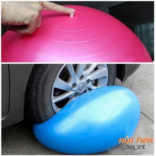 Bóng Tập YOGA, Banh Bóng Yoga Tập Gym Thể Hình Cao Cấp 55 65 75cm Dày 2mm [ Tặng kèm phụ kiên bơm ]