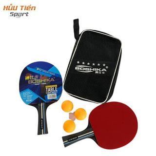 Bộ 2 Vợt Bóng Bàn BOSHIKA Tặng Kèm 3 Bóng