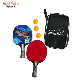 Bộ 2 Vợt Bóng Bàn BOSHIKA Tặng Kèm 3 Bóng