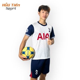 Quần Áo Bóng Đá, Đồ Đá Banh TOTENHAM Trắng, Vải Thun Lạnh Không Nhăn Không Xù Lông Thể Thao