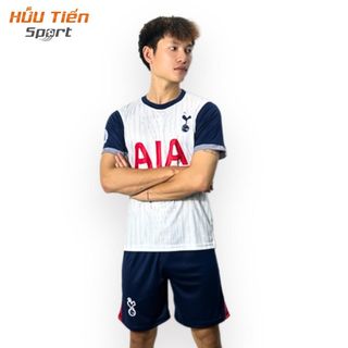 Quần Áo Bóng Đá, Đồ Đá Banh TOTENHAM Trắng, Vải Thun Lạnh Không Nhăn Không Xù Lông Thể Thao
