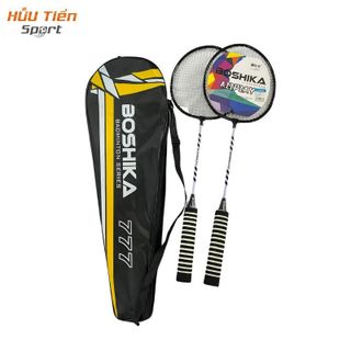 Vợt cầu lông, Cặp Vợt cầu lông BOSHIKA 777, Bộ Vợt Cầu Lông Hợp Kim Nhôm Tay Cầm Xốp Siêu Nhẹ Cao Cấp