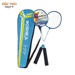 Vợt cầu lông, Cặp Vợt cầu lông BOSHIKA 777, Bộ Vợt Cầu Lông Hợp Kim Nhôm Tay Cầm Xốp Siêu Nhẹ Cao Cấp