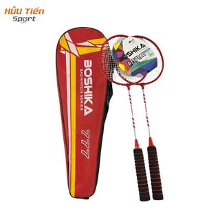 Vợt cầu lông, Cặp Vợt cầu lông BOSHIKA 777, Bộ Vợt Cầu Lông Hợp Kim Nhôm Tay Cầm Xốp Siêu Nhẹ Cao Cấp