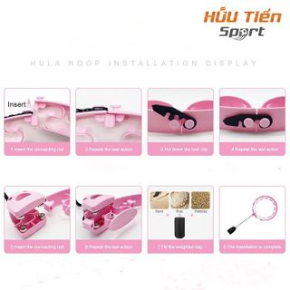 Vòng Lắc Eo, Vòng Lắc Hula Hood Massage , Eo Hông Thon Gọn, Hàng Cao Cấp Có Thể Tháo Lắp Tiện Lợi