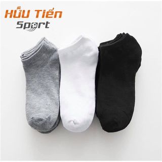 Tất trơn cổ cao nam nữ vớ cổ ngắn cổ lửng vải cotton co dãn bốn chiều