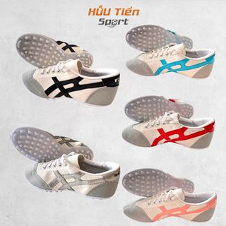 Giày Bata Vải Đá Bóng Đế Trắng TF, Khâu Full Đế Kèm Dây Giày Đá Bóng Đá Banh
