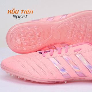 Giày đá bóng, Giày 3 sọc màu đé trong đá banh sân cỏ nhân tạo giá rẻ dành cho nam nữ thể thao bóng đá HỮU TIẾN SPORT Giày Thể Thao