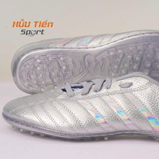 Giày đá bóng, Giày 3 sọc màu đé trong đá banh sân cỏ nhân tạo giá rẻ dành cho nam nữ thể thao bóng đá HỮU TIẾN SPORT Giày Thể Thao