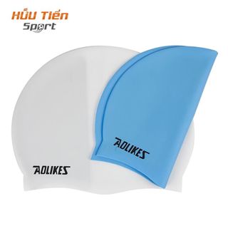 Mũ Bơi, Nón Bơi Người Lớn Nam Nữ Che Tai Silicon Chống Nước Cao Cấp Aolikes AL5010