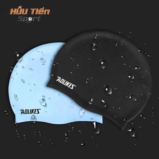 Mũ Bơi, Nón Bơi Người Lớn Nam Nữ Che Tai Silicon Chống Nước Cao Cấp Aolikes AL5010