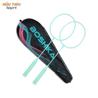 Vợt Cầu Lông, Cặp Vợt Cầu Lông BOSHIKA 300 Kèm Túi Đựng, Vợt Cầu Lông Nhẹ Tay Chất Liệu Hợp Kim Sắt Bền Bỉ Chắc Chắn