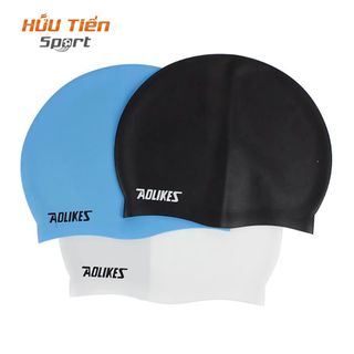 Mũ Bơi, Nón Bơi Người Lớn Nam Nữ Che Tai Silicon Chống Nước Cao Cấp Aolikes AL5010