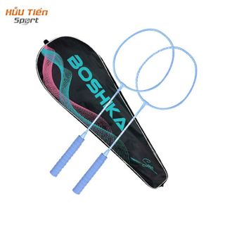 Vợt Cầu Lông, Cặp Vợt Cầu Lông BOSHIKA 300 Kèm Túi Đựng, Vợt Cầu Lông Nhẹ Tay Chất Liệu Hợp Kim Sắt Bền Bỉ Chắc Chắn