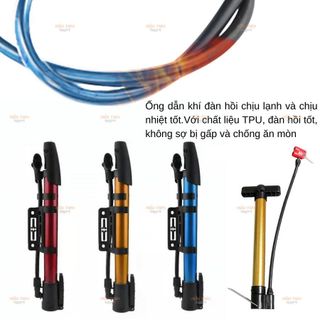 Ống Bơm Xe Đạp Mini, Ống Bơm Xe Cầm Tay Dùng Cho Xe Đạp, Xe Máy, Bóng, Thiết Kế Nhỏ Gọn Tiện Lợi