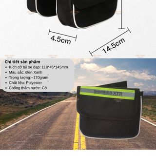 Túi Gắn Xe Đạp Đựng Điện Thoại Có Dải Phản Quang Ban Đêm, Chống Mưa, Chống Sốc, Túi Treo Xe Đạp Tiện Lợi, Nhỏ Gọn