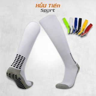 Tất Đá Bóng Chống Trượt Cổ Cao, Vớ Dài Đá Banh Chống Trơn Cổ Cao 30-35cm Nhiều Màu Giá Rẻ