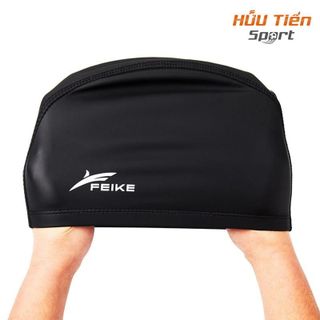 Nón Bơi Nam Nữ Feike, Mũ Bơi Silicon Trùm Tai Cao Cấp Chống Thấm Nước, Siêu Co Dãn Sport